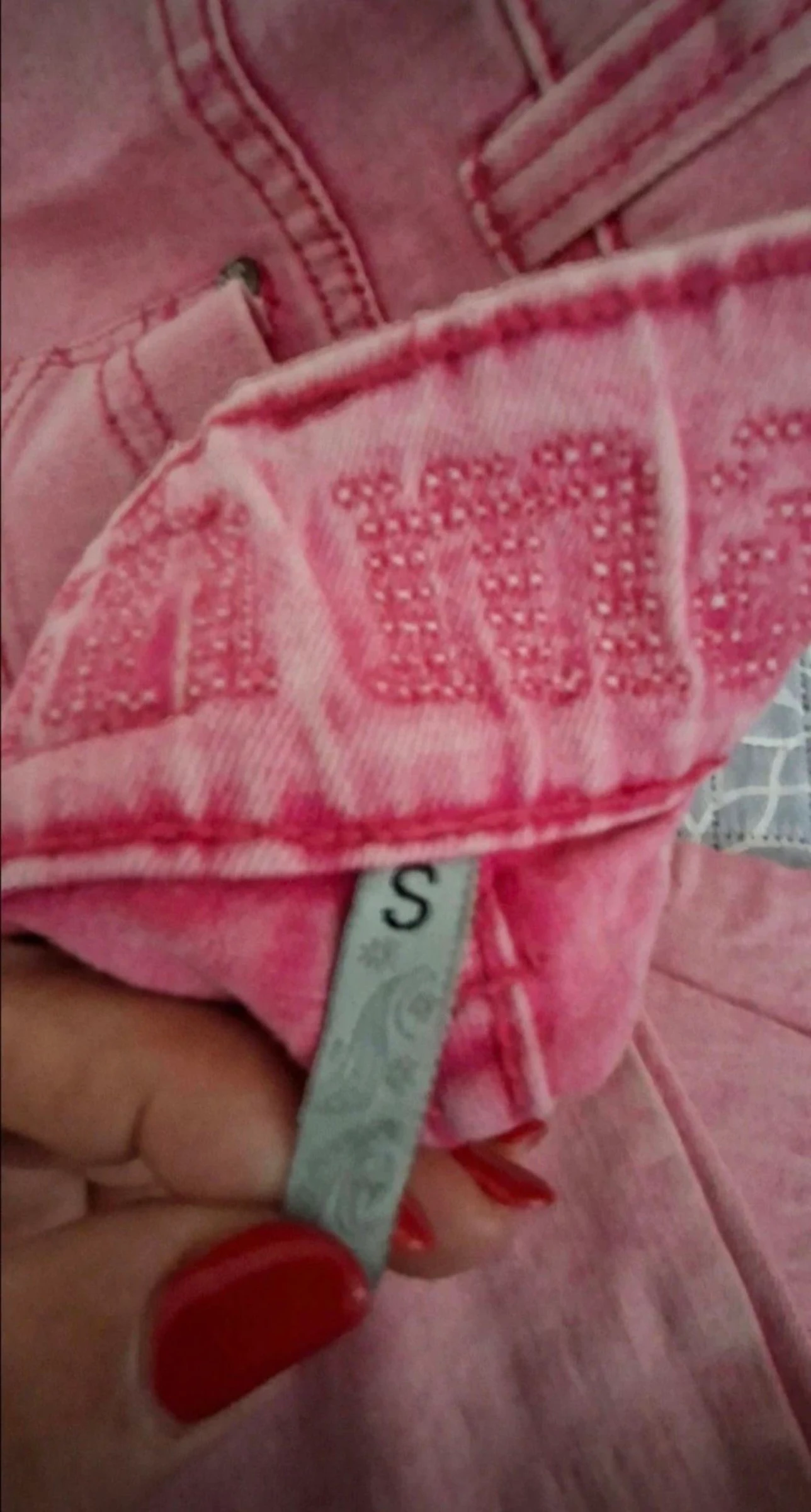 Pantalon vaquero de mujer, color rosa, talla S – photo 7